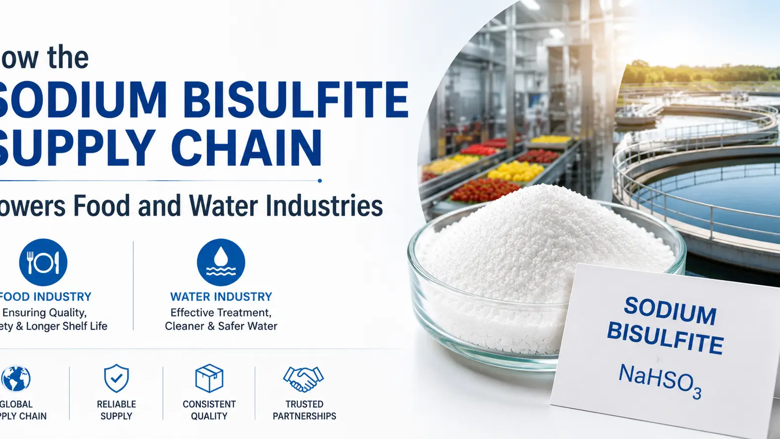 Wie die Natriumbisulfit-Lieferkette die Lebensmittel- und Wasserindustrie antreibt