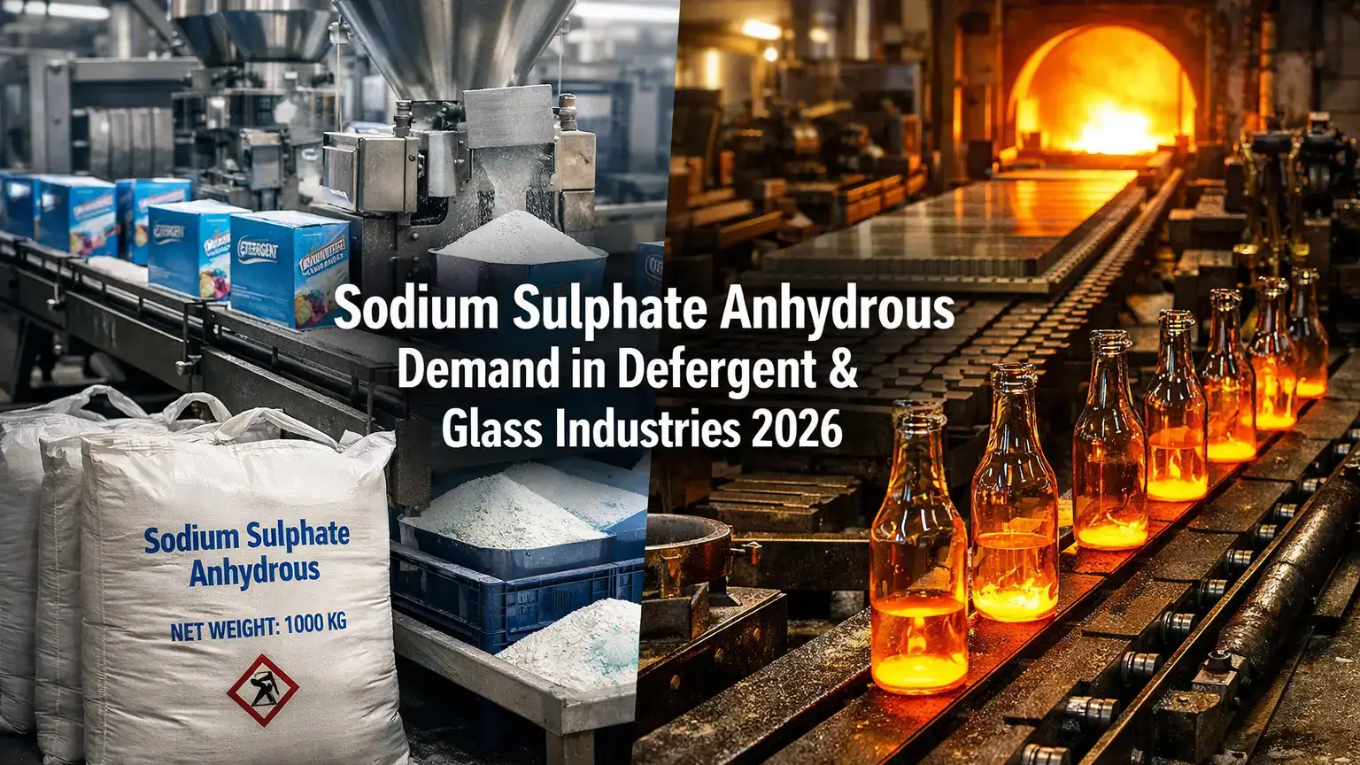 Demanda de sulfato de sodio anhidro en las industrias de detergentes y vidrio 2026